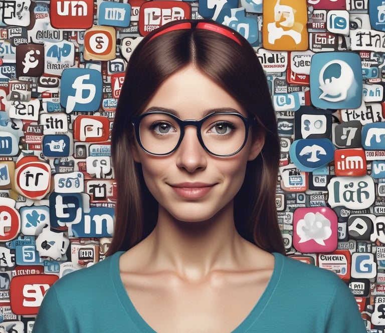 A professional workspace with a laptop and marketing notes.