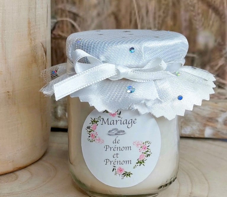 Bougie Mariage Personnalisable Créalior