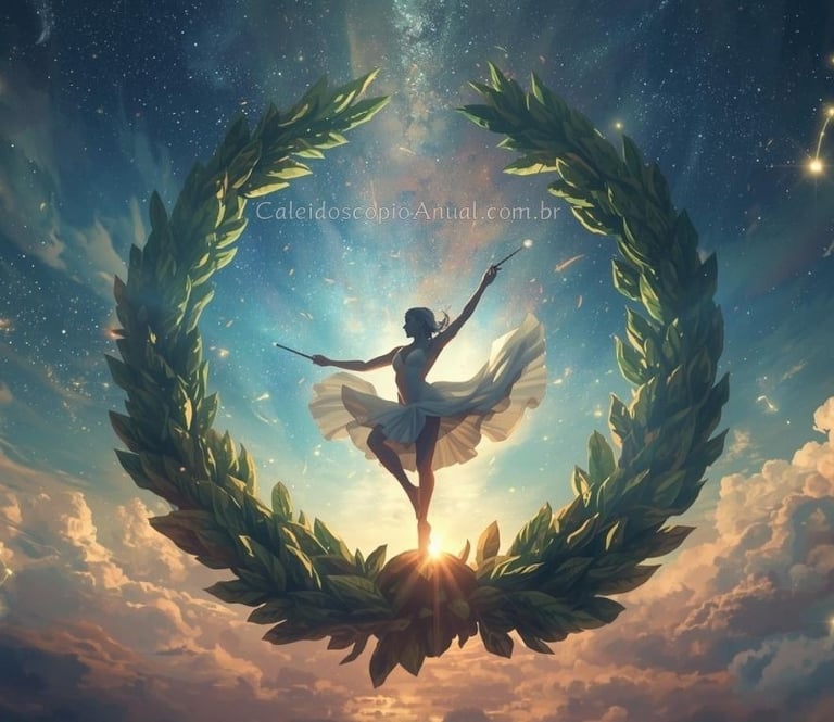 Tarot O Mundo com Aquário, Leão, Touro e Escorpião - celebração cósmica e completude espiritual.