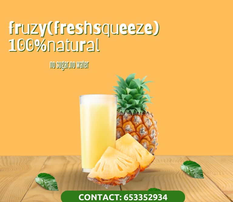 Pineapple juice promotion flyers