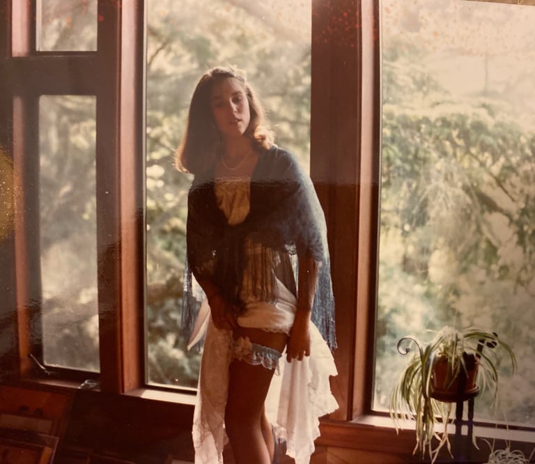 Shannon Falk being photographed by her Father Bill Willitts the sexual sadist.