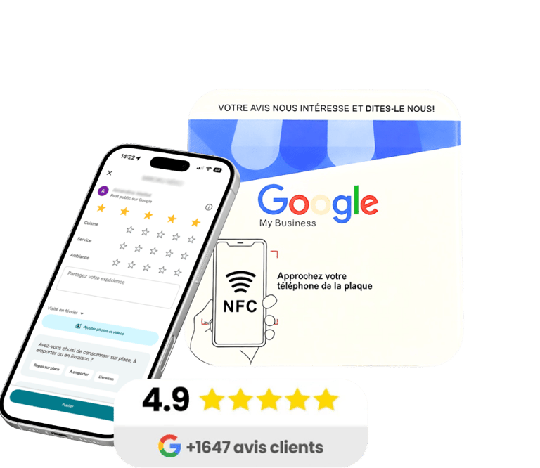 Plaque NFC vendue par Notiia