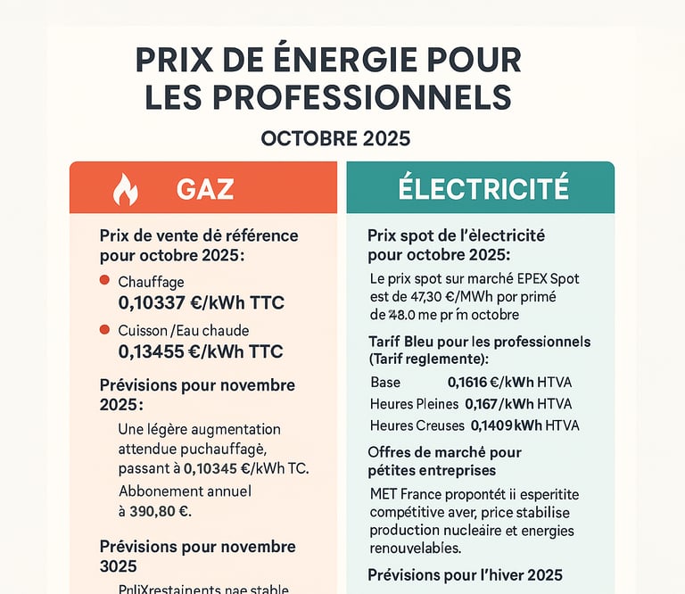 infographie récapitulative des prix elec et gaz bretagne fin 2025