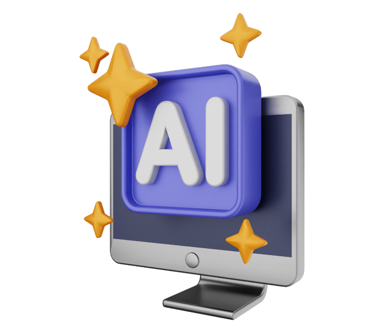 a computer monitor with a star on it