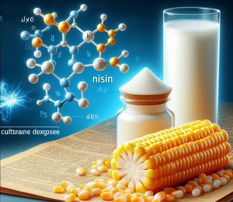 nisin and cultured dextrose