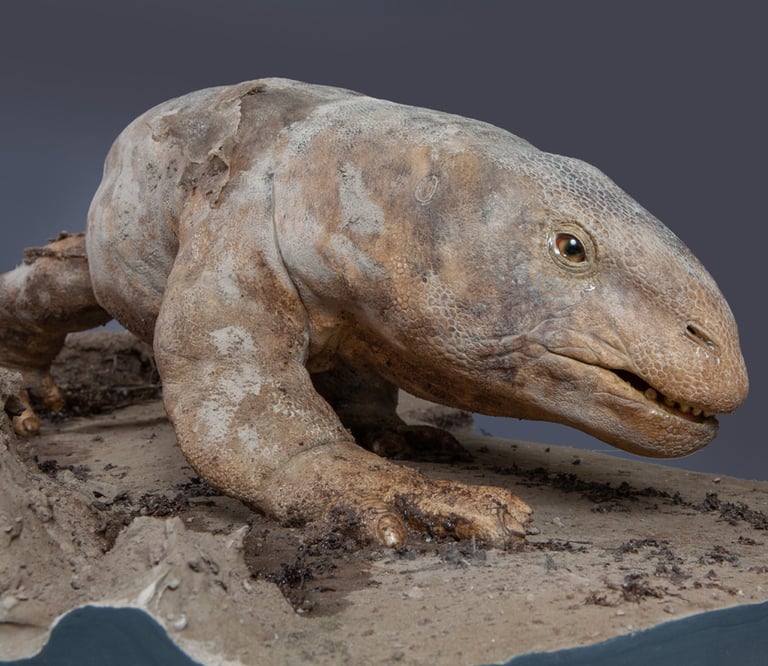 Diadectes absitus – scientific reconstruction by sebastian brandt