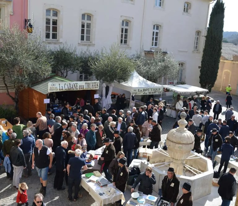 Le marché au truffes est une spécialité de Saint-Paul-Trois-Châteaux