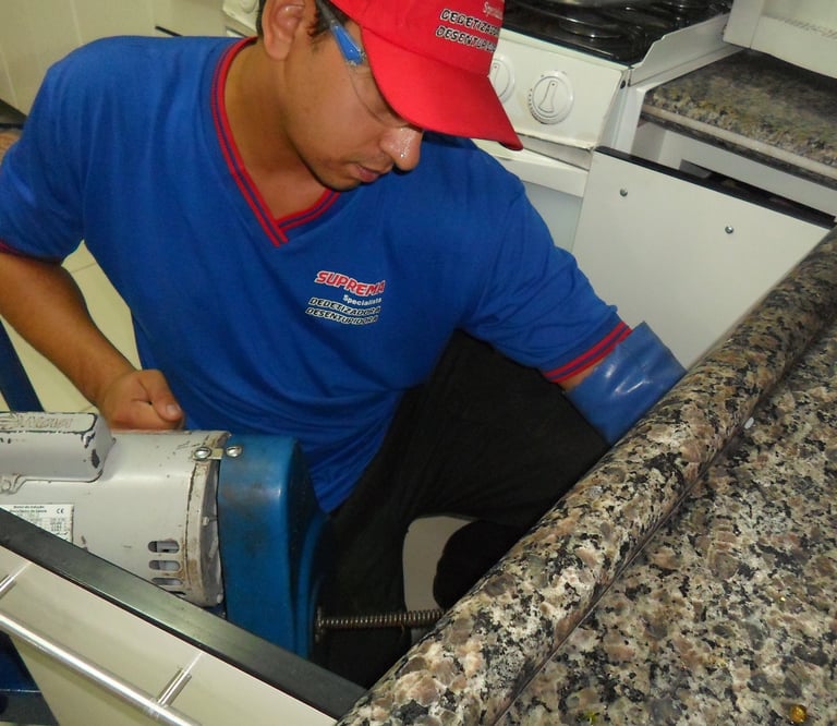 desentupimento de pia