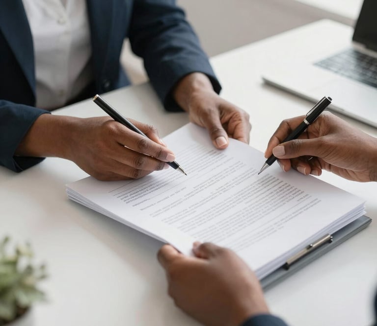 image of administrative handling papers documents
