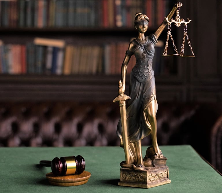 Lady Justice with scales