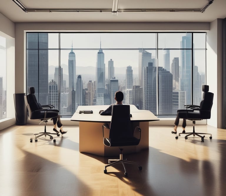 Elegant boutique interior with soft lighting and luxurious displays.