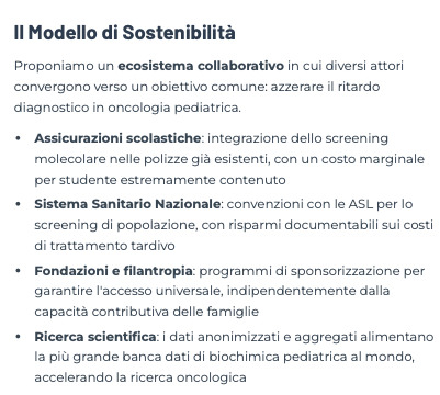 MOdello di Sostenibilità