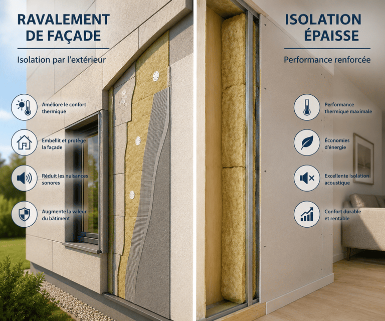 Ravalement de façade ou isolation extérieure : quelles différences ?