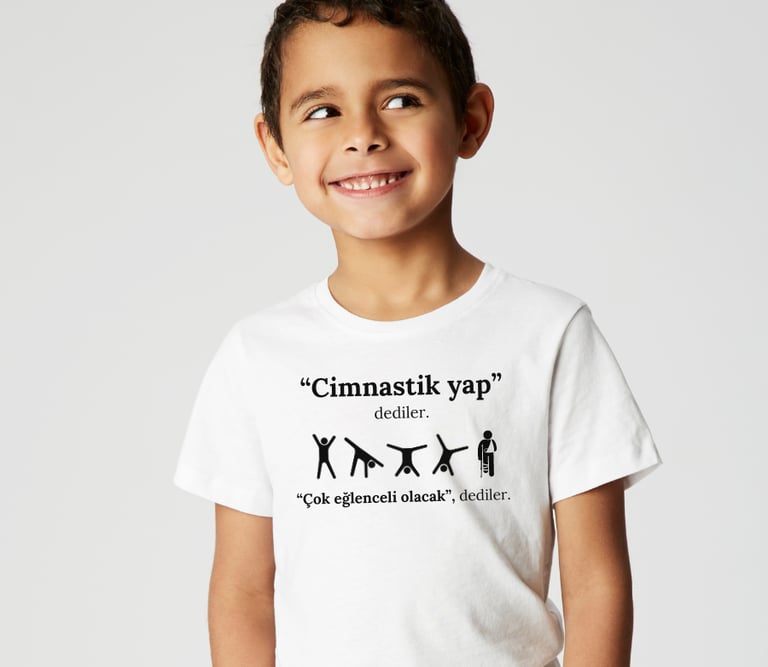 Cimnastik yap - türkçe baskı - Cimnastik tutku tişörtü