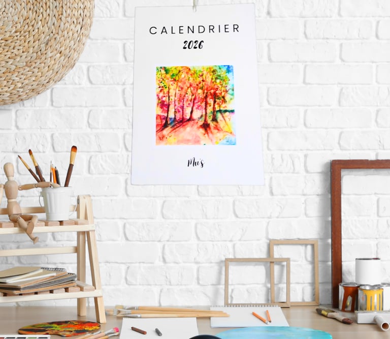 calendrier artistique cadeau deco