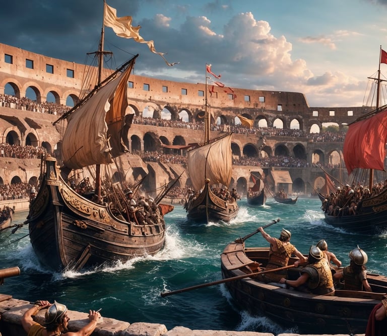 A naumachiae battle