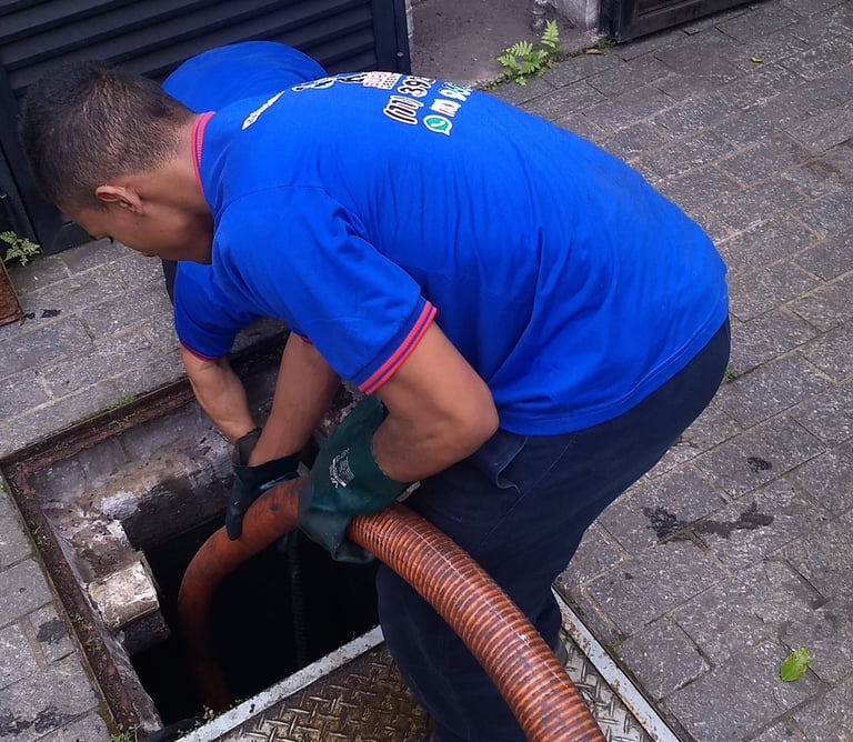 sucção de fossa séptica