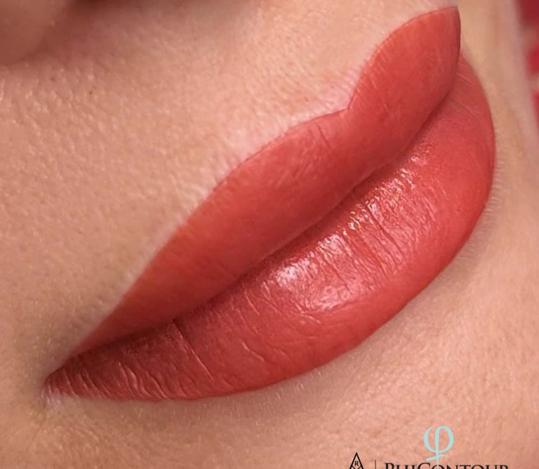 Maquillage semi-permanent des lèvres réalisé par Medi Kiss