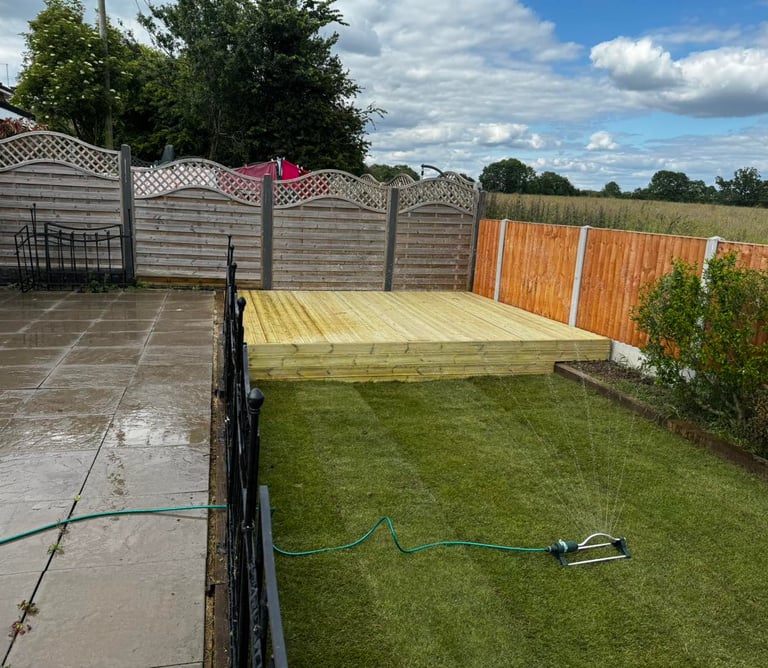 Freshly laid turf with healthy green finish in Worcester