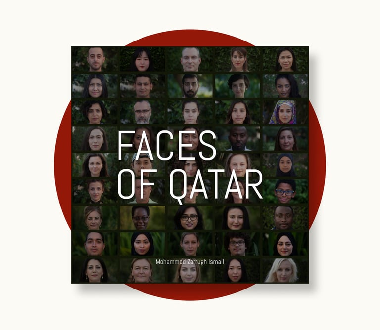 Faces of Qatar — a photographic book of portraits and first-person stories from 100 nationalities