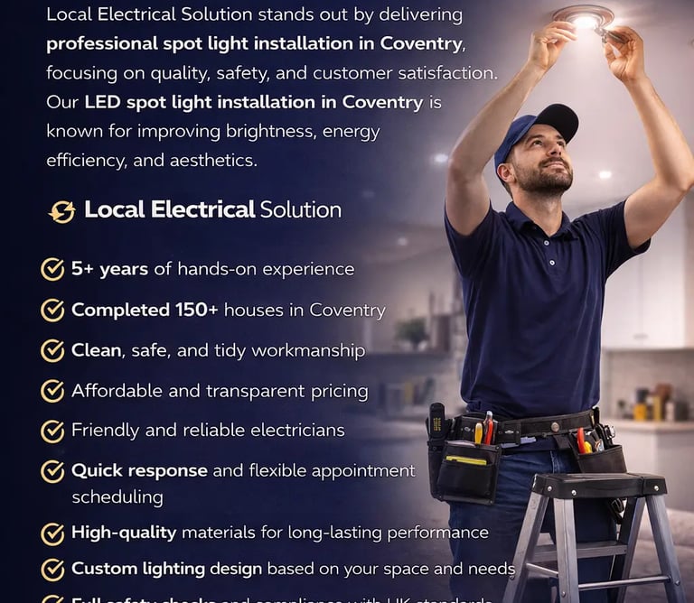 What Makes Us Different From Other Spotlight installers in Coventry