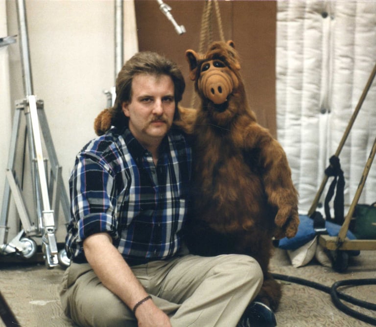 On the set of ALF, in Culver City, in 1989.
