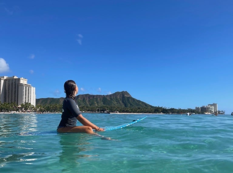 Waikiki Beach Hawai'i O'ahu Diamond Head Surfen