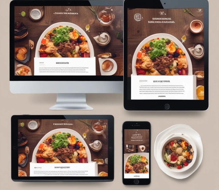 An image depicting a restaurant marketing strategy in action.