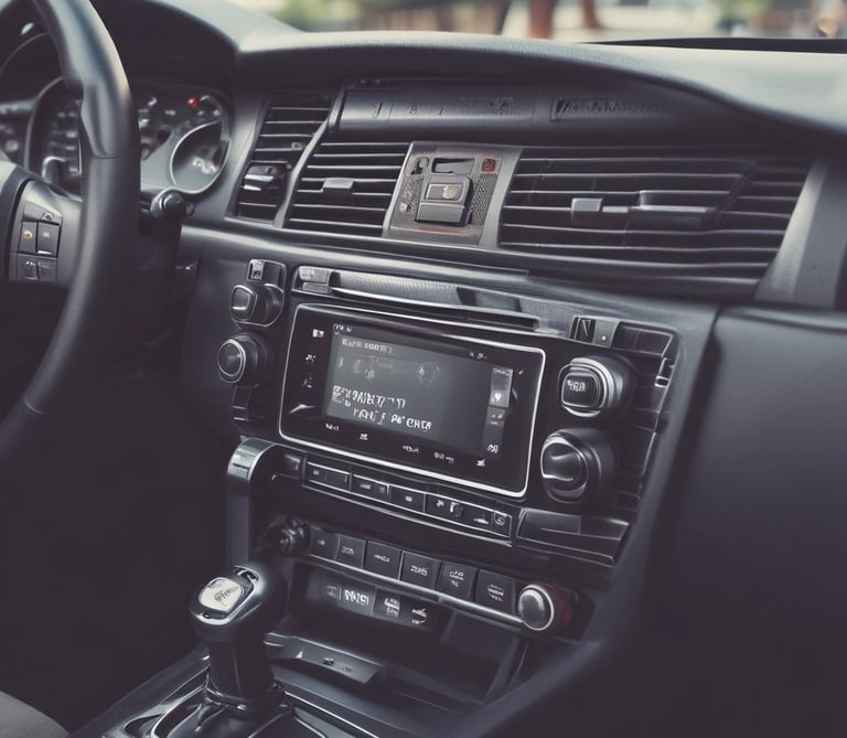 Professional audio mixing console with colorful sliders and knobs in a studio environment.