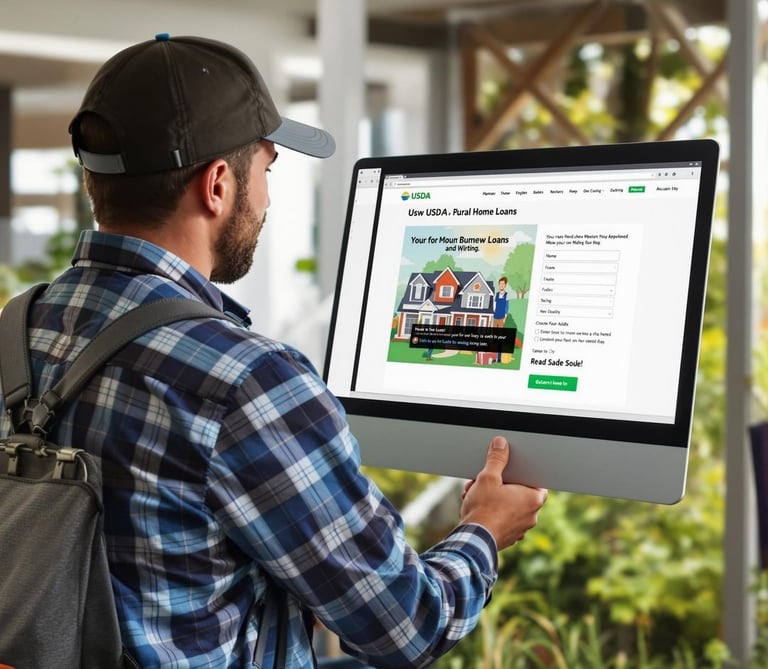 a man looking for usda loan options