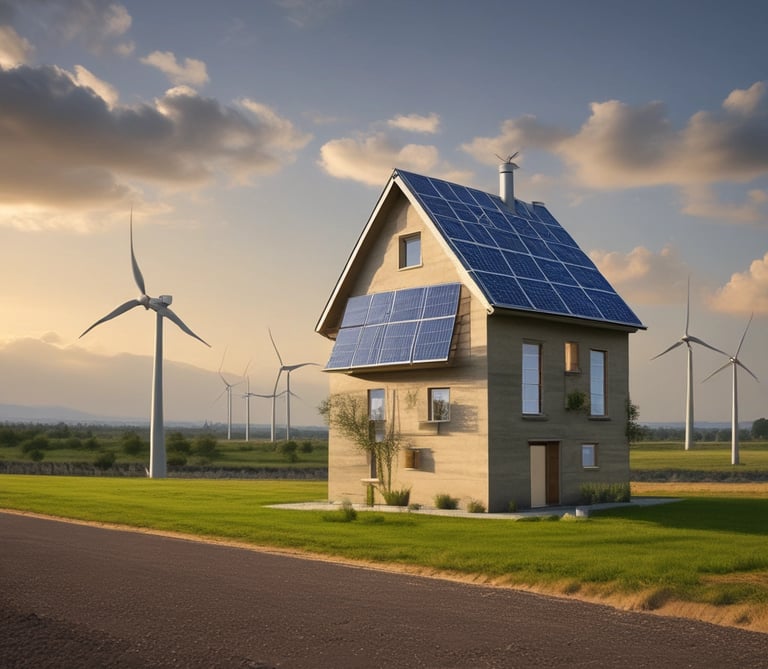 A sleek smart home automation system in a contemporary living room.