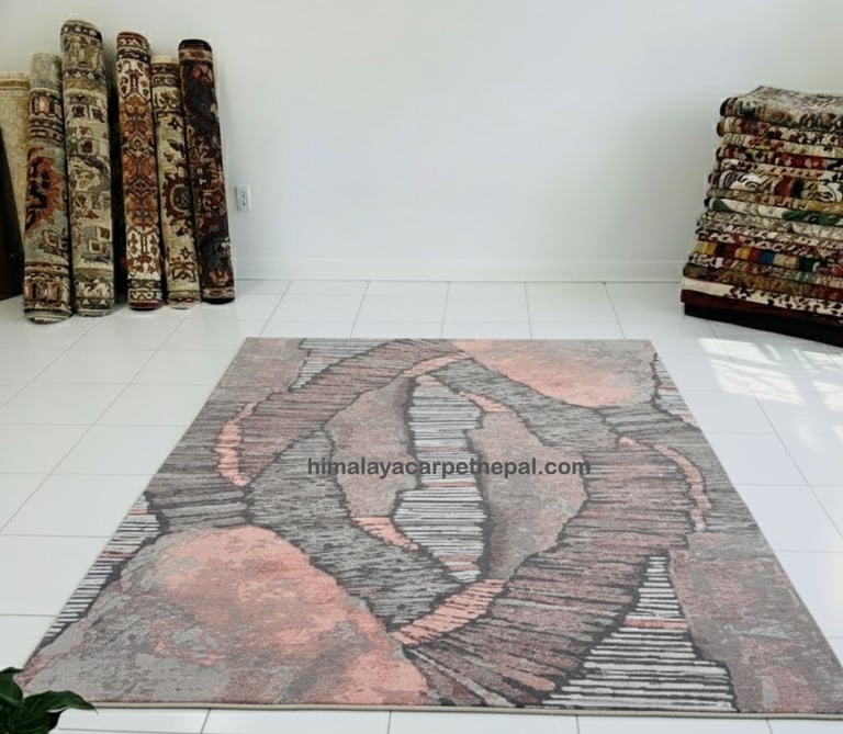 Custom bespoke handmade rugs crafted in Nepal – abstract design-Himalaya Carpet Industries