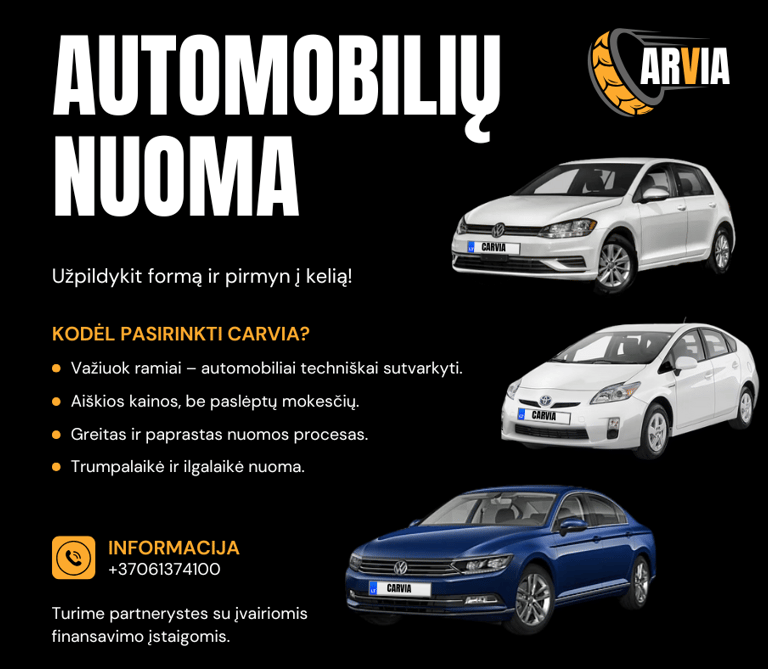 Automobiliu nuoma reklama facebook