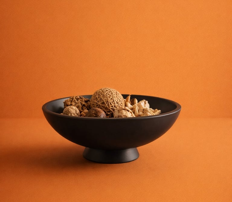 Decoración café para interiores de fibra de vidrio