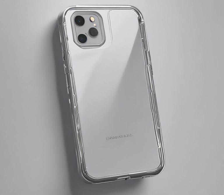 A vibrant floral patterned phone case held in a hand against a sunny background.