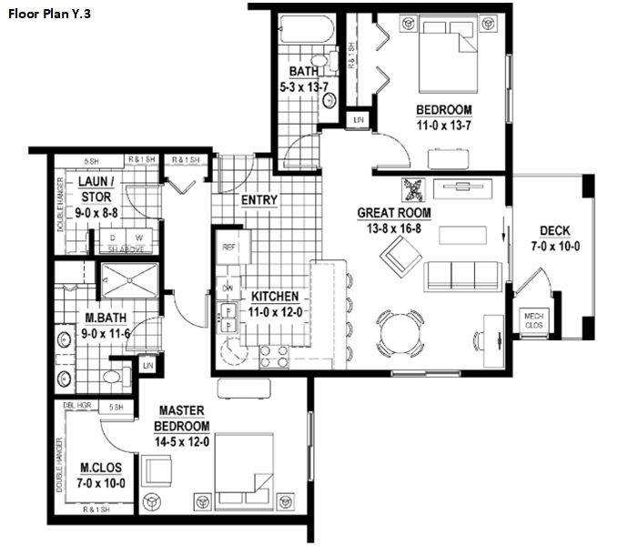 floor plan unit 217