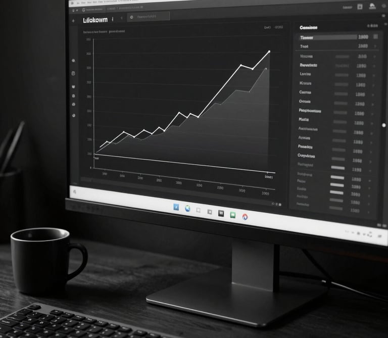 Modern sleek dashboard displaying patient acquisition metrics and campaign performance.