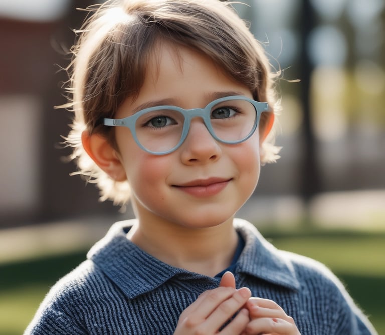 Various colorful optical frames arranged neatly on a shelf