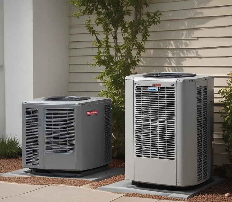 An outdoor air conditioning unit is mounted against a wall with a cracked and peeling surface. The unit displays a prominent TCL logo. Electrical cables are visible around the installation, with some pipes and barbed wire in the foreground, suggesting a secure or restricted area.