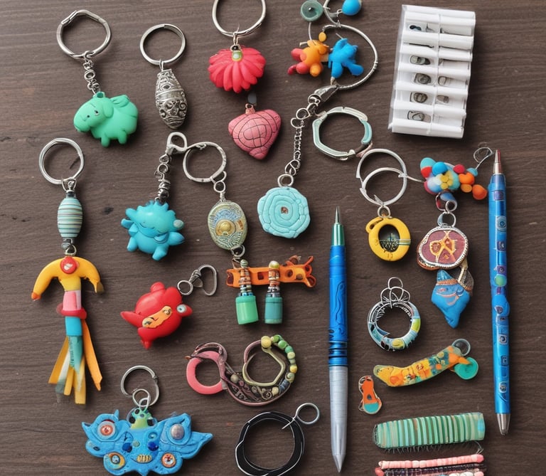 A hand holding a smartphone displaying an online shopping webpage. The screen shows a listing for a unisex sweatshirt with multiple images of a person modeling the garment. The background is a blurred scene of trees and green grass, suggesting an outdoor setting.