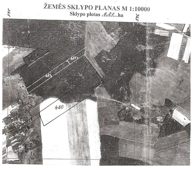 zemes sklypo planas, sklypo plotas