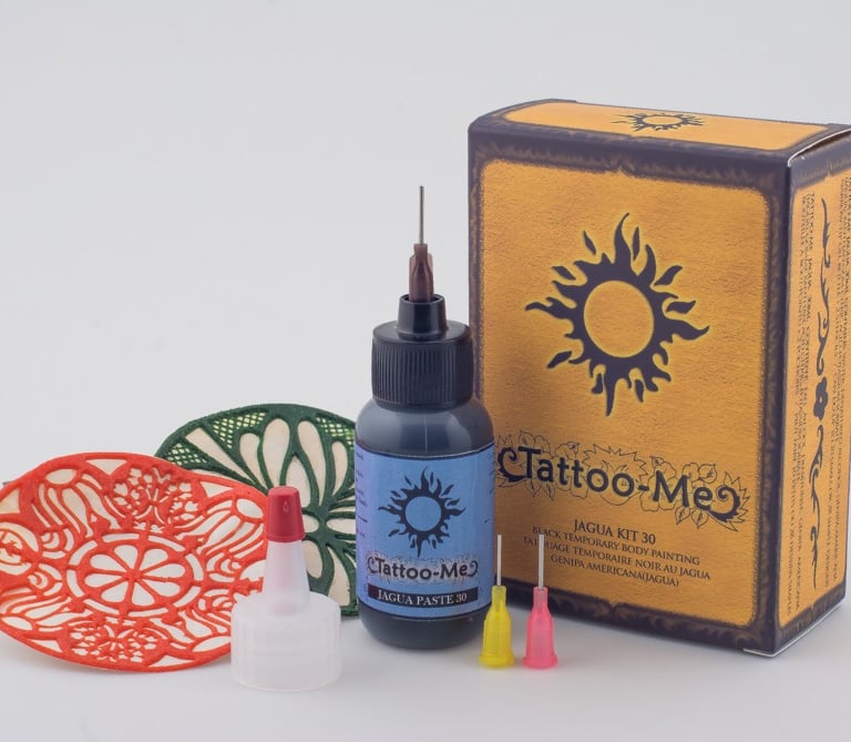 Tattoo-Me Jagua Kit 30 opened and showing its content