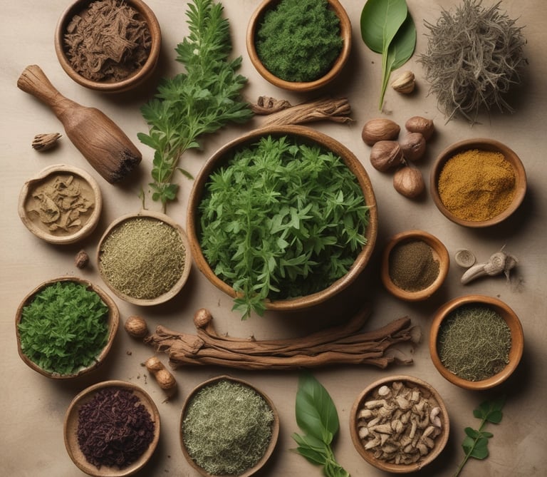 A top-down view of a marketplace stall displaying an array of books, notebooks, and art prints. The table is filled with various colorful covers and designs, including motivational phrases and illustrations. Two people are interacting at the table, possibly discussing or purchasing items.