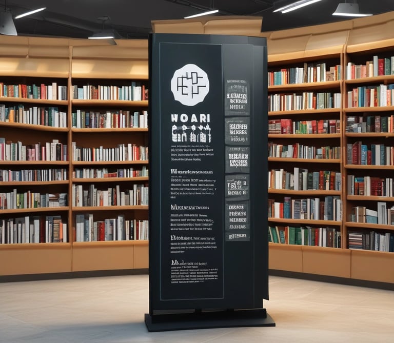 A laptop displays a web browser on the eBay homepage, showing a prominent green advertisement offering up to 70% off on Apple tech with a two-year warranty. The ad features images of a smartwatch and a smartphone. The surrounding environment includes a wooden table and blurred indoor plants in the background.