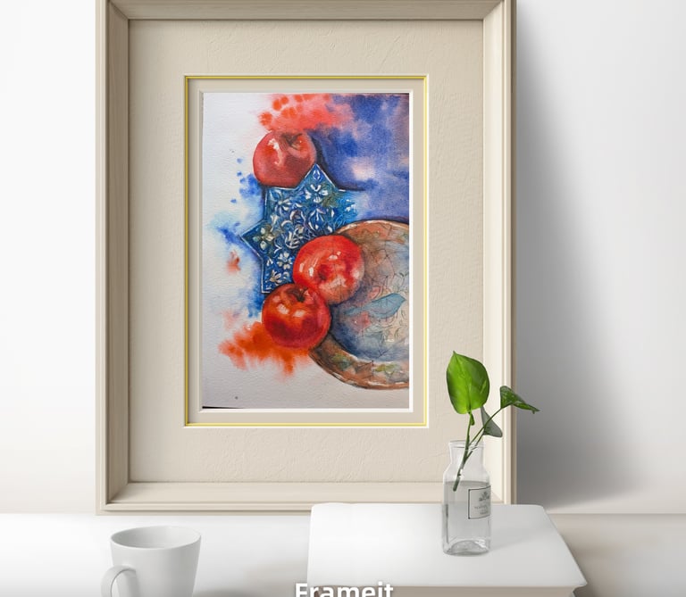 watercolour painting | calligraphy | York, Ontario | cyan myna