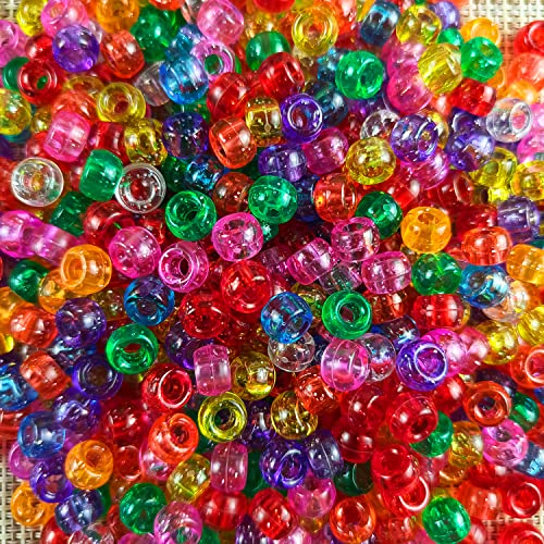 Perles de tête colorées.