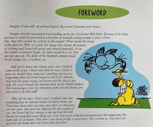 Garfield's Twentieth Anniversary Collection - Foreword Mike Peters