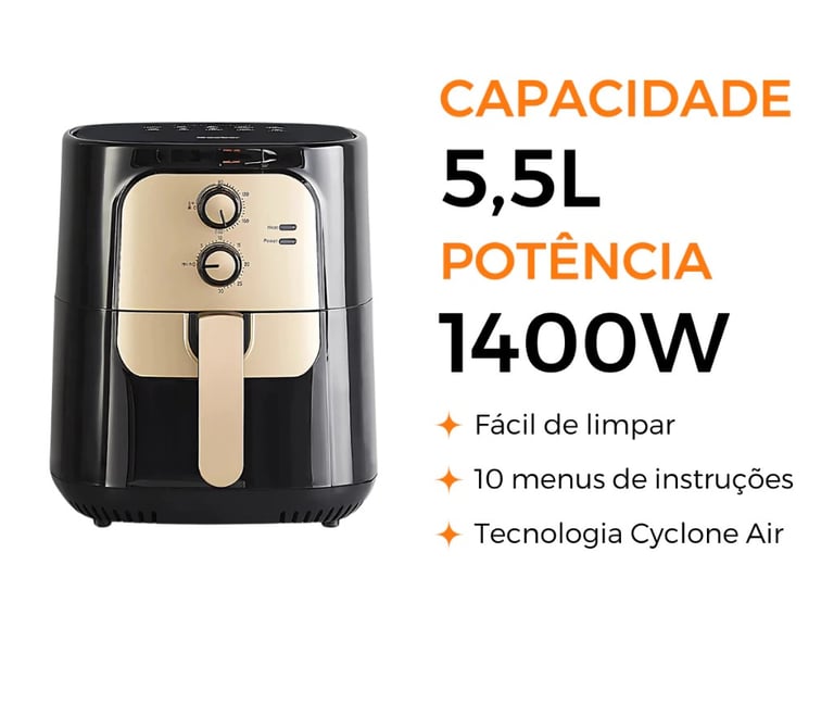 fritadeira elétrica air fryer