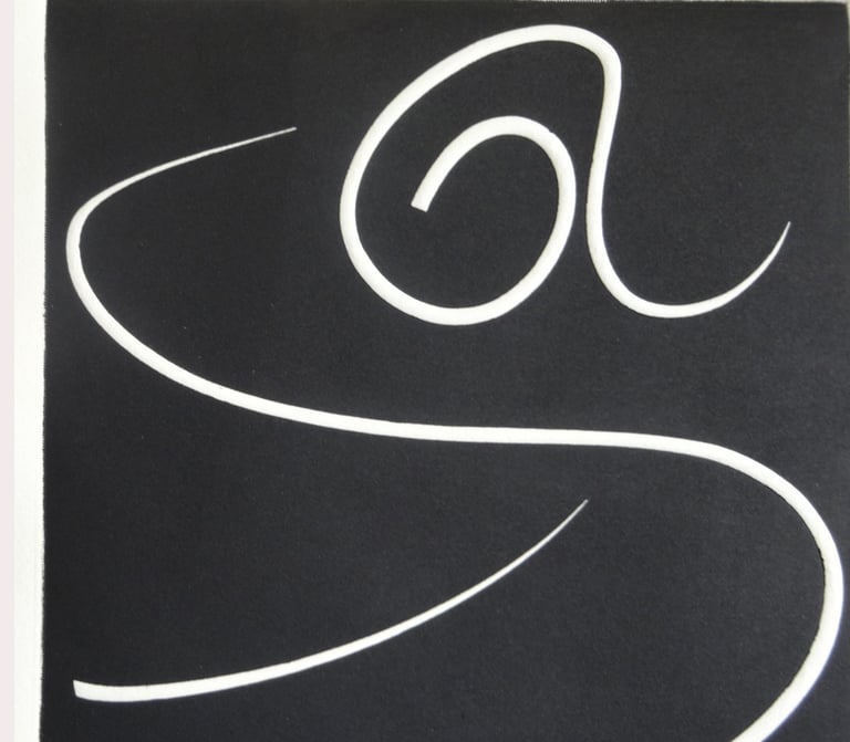 Técnica gofrado - fondo entintado