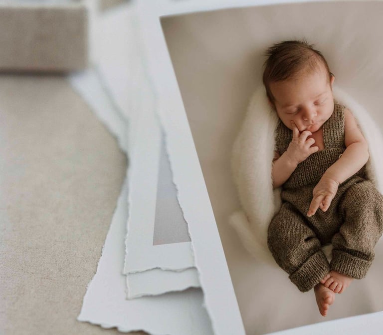 printed newborn photography pictures
